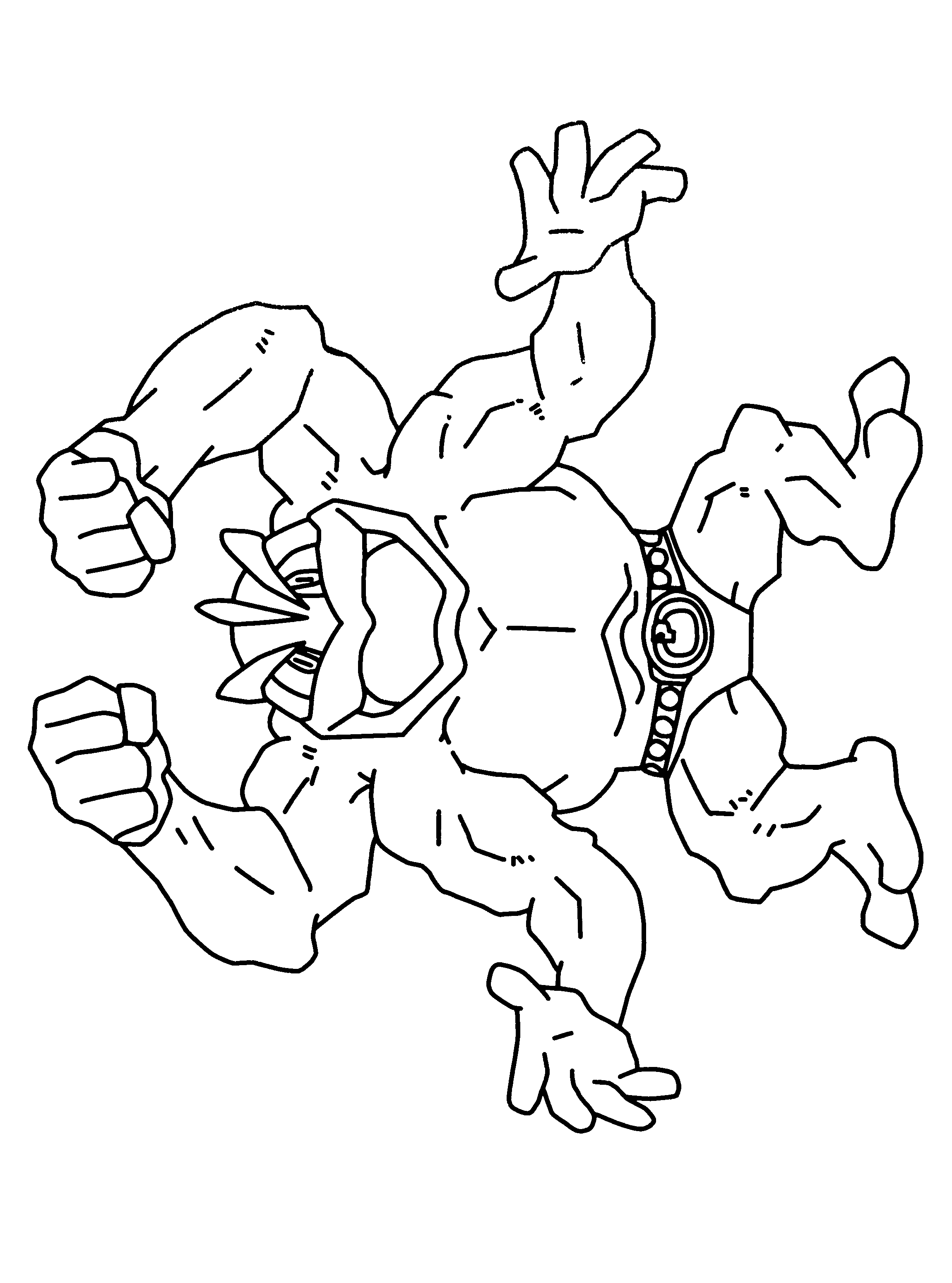 machamp pokemon coloring pages - photo #9