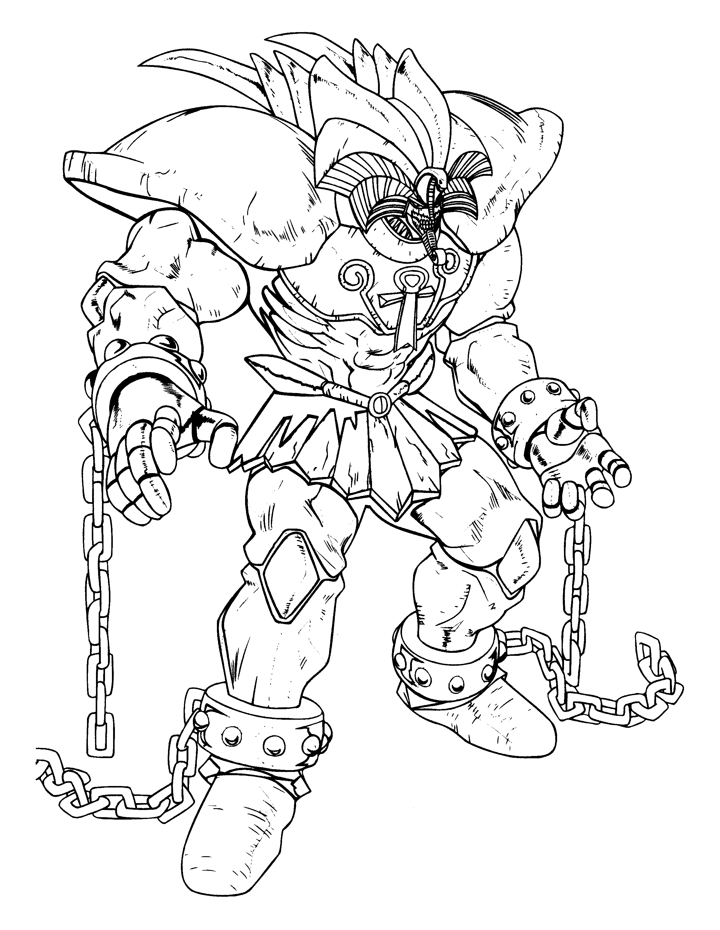 yugioh monsters coloring pages free - photo #8