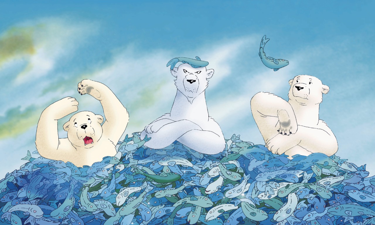 Little polar bear clip art