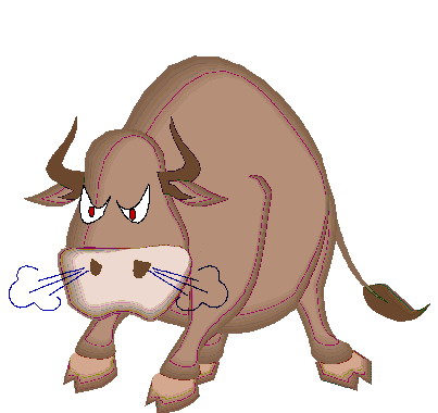 angry bull