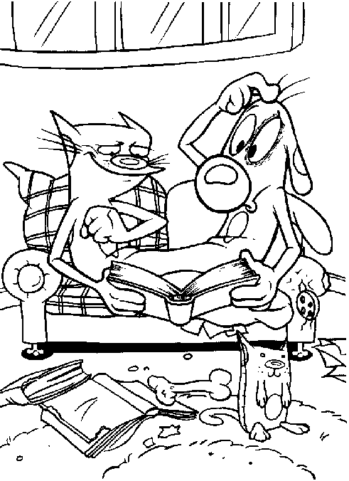 Catdog coloring pages
