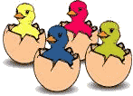 Chicks easter graphics