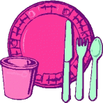 Tableware food and drinks
