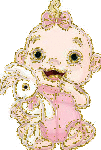 baby girl pink glitter