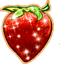 Strawberry glitter gifs