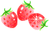 Strawberry glitter gifs