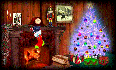 Christmas fireplace graphics