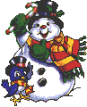 Christmas snowman graphics