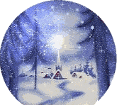 Animated snow globe