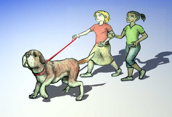 Walking the dog graphics