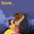 Belle and the beast icon graphics