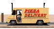 Pizza deliverer job graphics