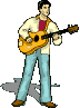 Guitarist music graphics