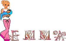 Emma Nome Desenhos de logotipo em GIF animado