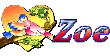 Zoe name graphics