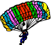 Paragliding sport graphics