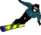 Snowboarding sport graphics