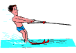 Water skiing sport graphics