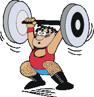 Weightlifting sport graphics